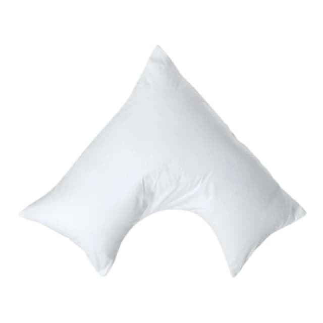 Homescapes Egyptian Cotton V Shaped Pillowcase 200 TC White