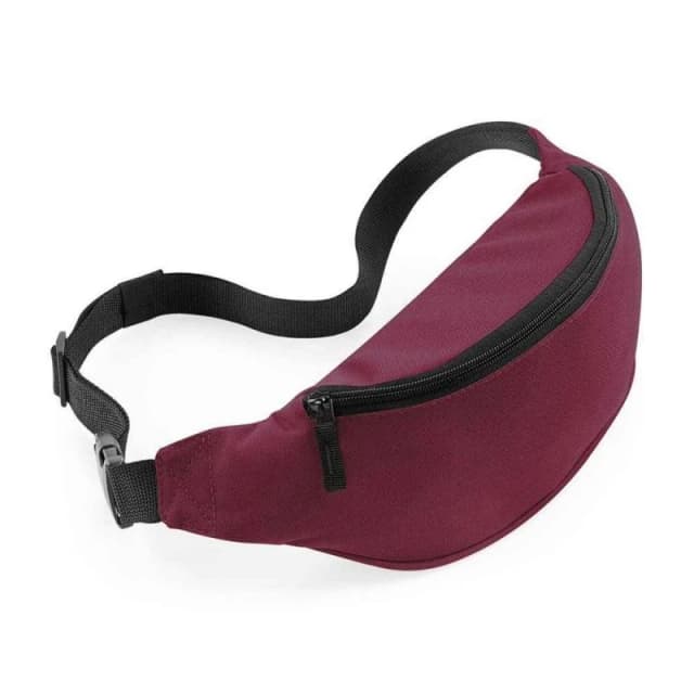 Bagbase Belt Waist Bag in Burgundy Burgundy Unisex One Size