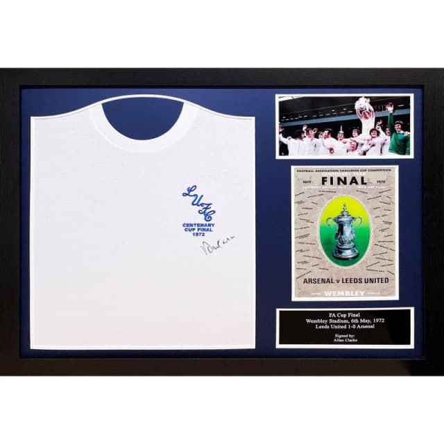 AllStarSignings Ltd Allan Clarke signed Leed shirt White unisex One Size