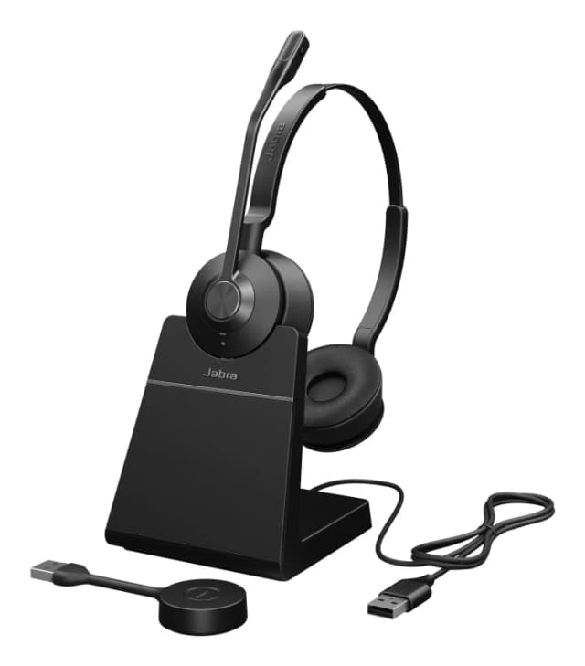 Jabra Engage 55 SE UC Stereo USB-A Headset with Charging Stand 35121J GJQ35121J