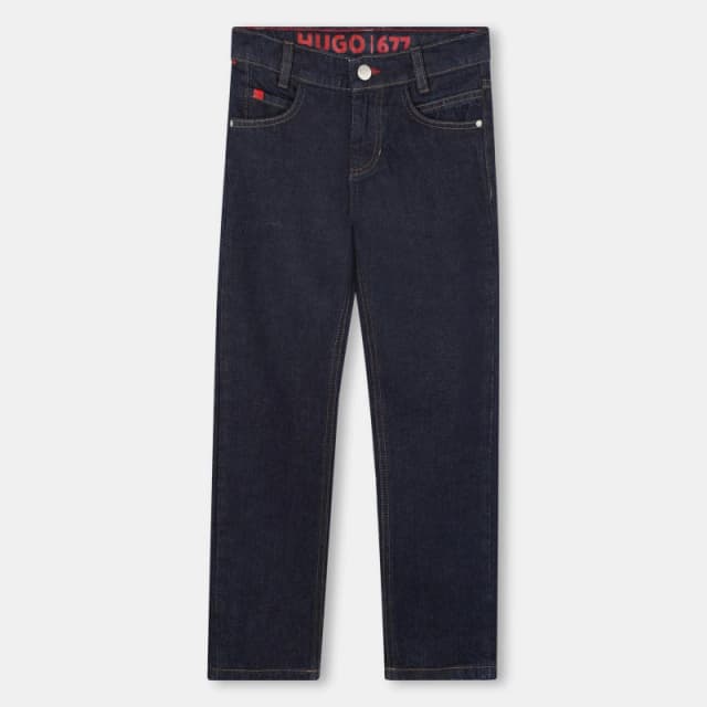 Hugo Kids Straight Leg Jeans Rinse Wash Z09 male 4Y