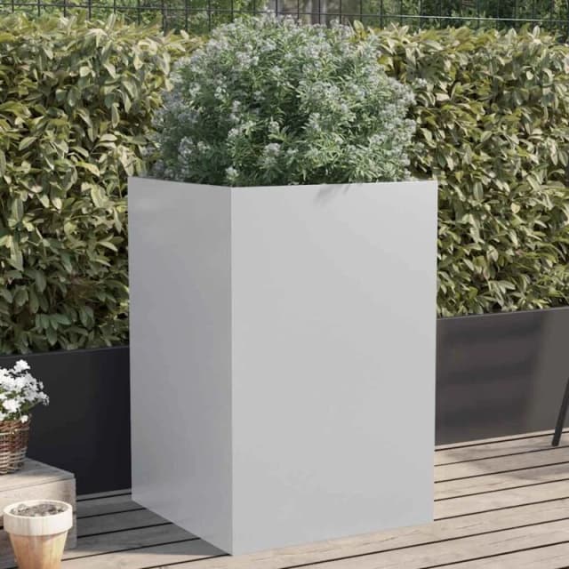 VIDAXL Planter Silver 52x48x75cm Galvanised Steel Vidaxl 8721012364462