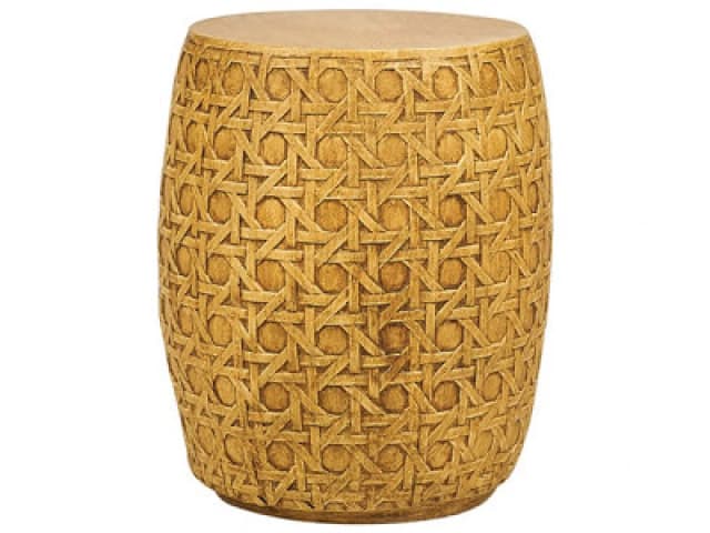 Beliani Side Table Sadole 32cm 32cm Natural