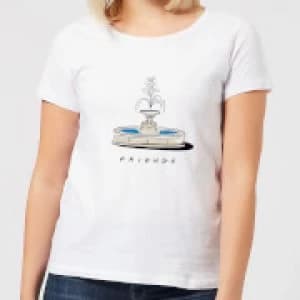 Friends Fountain Womens T-Shirt - White - 3XL