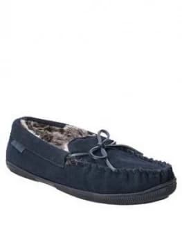 Hush Puppies Ace Borg Lined Slippers - Navy, Size 9, Men