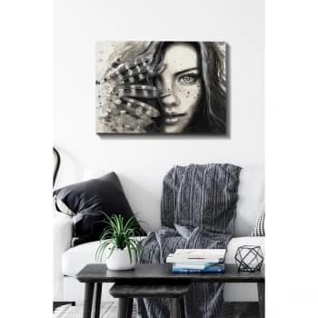 Kanvas Tablo (50 x 70) - 205 Multicolor Decorative Canvas Painting