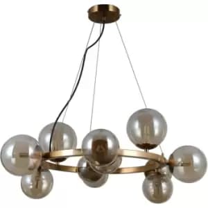 Italux Montora Modern 11 Light Globe Pendant Ceiling Light, G9