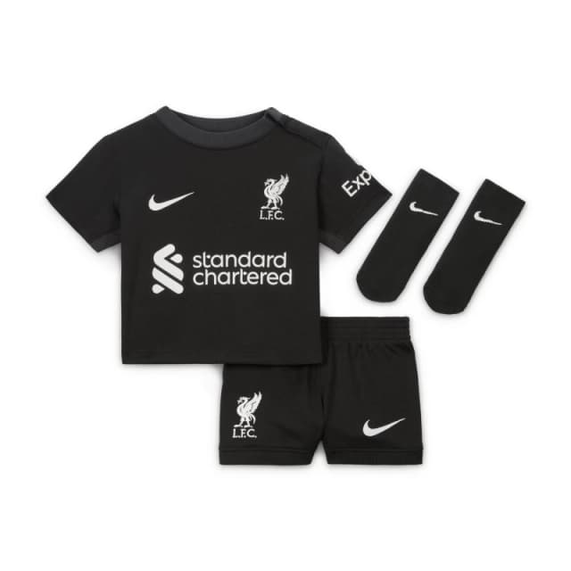 Nike Liverpool Away Babykit 2024 2025 - Black 3 - 6 Months