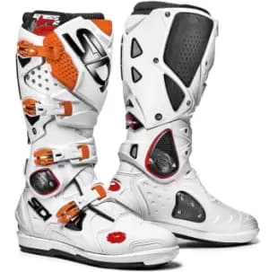 Sidi Crossfire 2 SRS Motocross Boots White Orange