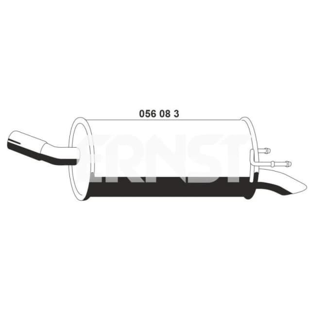 ERNST 056083 Rear silencer End Silencer (3437)