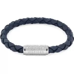 Mens Tommy Hilfiger Navy Braided Bracelet