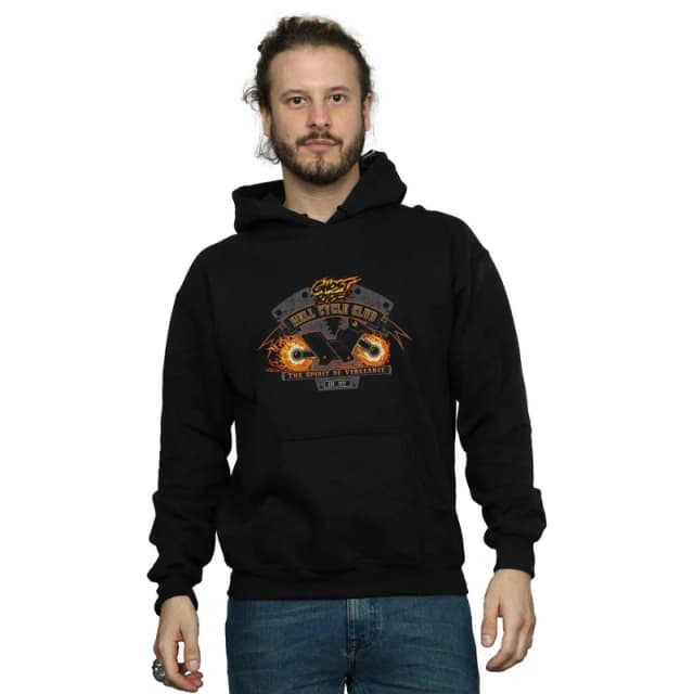 Marvel Marvel Men Ghost Rider Hell Cycle Club Hoodie in Black Size: Small Black S Male 5059308558442