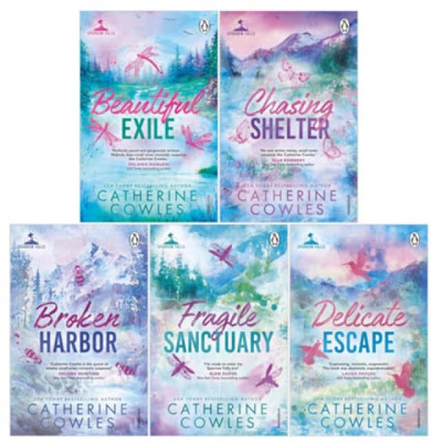 BOOKS4PEOPLE Sparrow Falls Series By Catherine Cowles 5 Books Collection Set (Books 1-5) (Fragile Sanctuary, Delicate Escape, Broken Harbor, Be