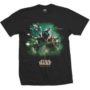 Star Wars - Rogue One Rebels Poster Unisex Large T-Shirt - Black