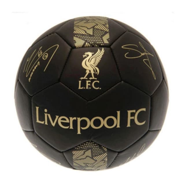 Liverpool Fc Phantom Signature Football Matt Black/gold (1)