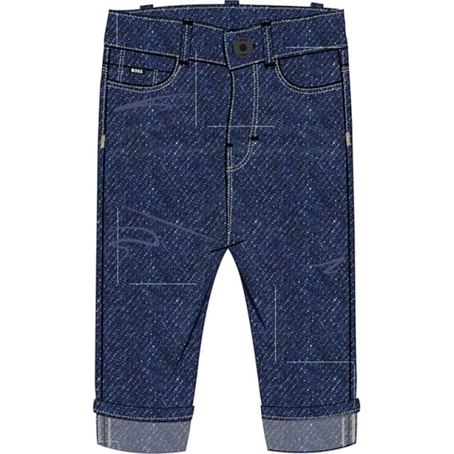 Boss Kids Den Denim Straight Leg Jeans Stone Pulv Z07 male 9 Mnth