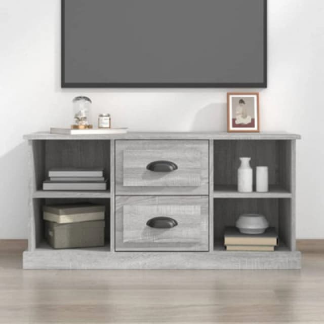 Vidaxl TV Cabinet Grey Sonoma 99.5X35.5X48cm Engineered Wood, Grey 816278