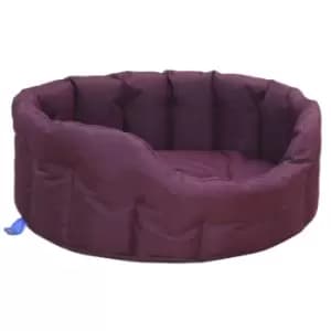 P&L Pet Beds P&L Large Red Oval Waterproof Dog Bed