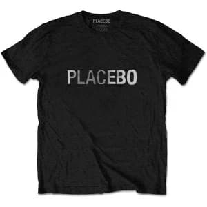 Placebo - Logo Unisex Large T-Shirt - Black