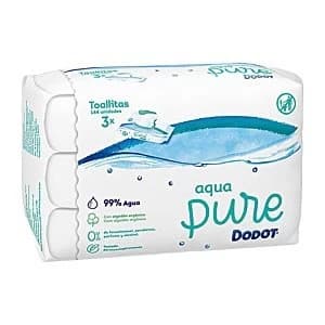 DODOT PURE 99% agua toallitas humedas 144 uds