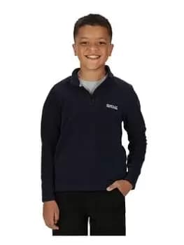 Boys, Regatta Kids Hot Shot Ii 1/4 Zip Fleece, Navy, Size 5-6 Years