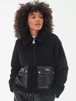 Barbour International Morini Fleece - Black, Size 16, Women