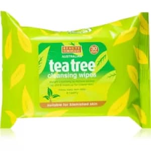 Beauty Formulas Tea Tree Micellar Makeup Remover Wipes 30 pc