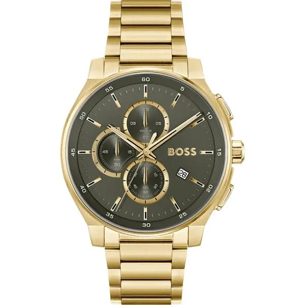 BOSS 1514190 Mens Peak 2.0 Grey Chronograph Dial / Gold- Watch