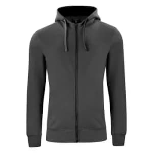 Clique Mens Classic Melange Full Zip Hoodie (4XL) (Anthracite Melange)