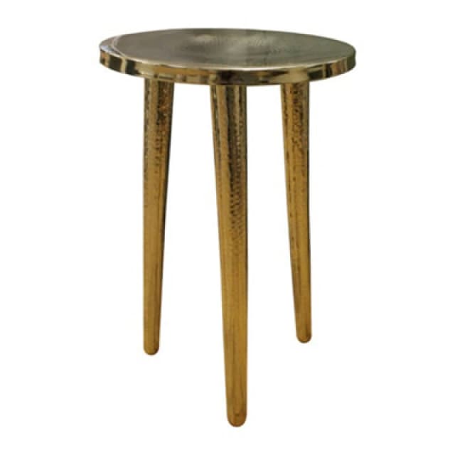 Boho Round 3 Leg Coffee Table, 400mm X 600mm - Brass - Balterley