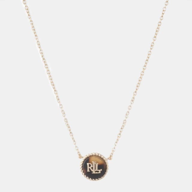 Lauren Ralph Lauren Lauren Ralph Lauren Tortoise & Gold Logo Necklace Tortoiseshell/G female One Size
