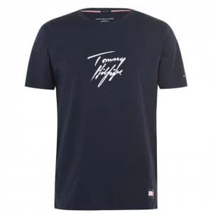 Tommy Bodywear Short Sleeve Signature T Shirt - Navy Blazer
