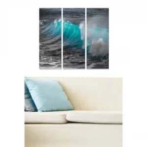 MDF3361029 Multicolor Decorative MDF Painting (3 Pieces)