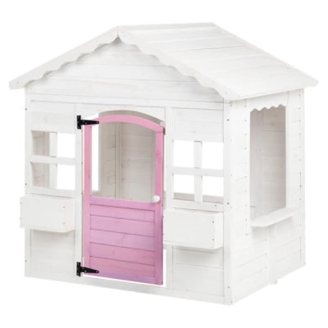 Beliani Garden Playhouse Nikaia Fir Wood White