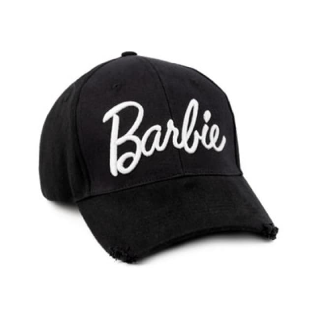 Barbie Adjustable Curved Peak Cap Black female