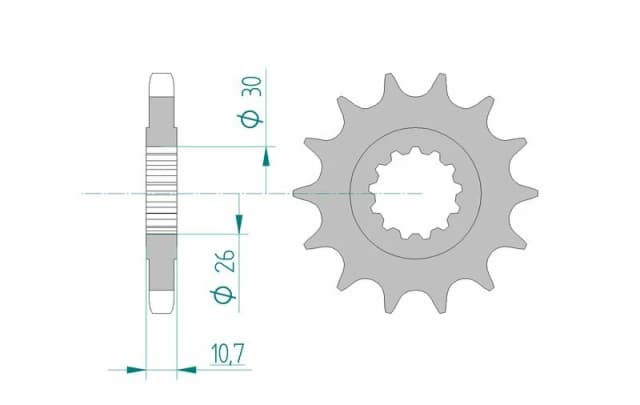 AFAM Steel Standard Front Sprocket 21801 - 530