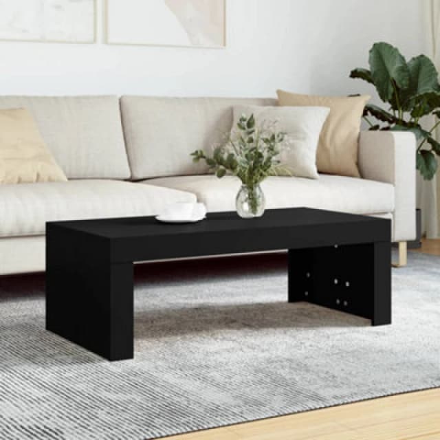 VIDAXL Coffee Table Black 102x50x36cm Engineered Wood Vidaxl 8720845920333