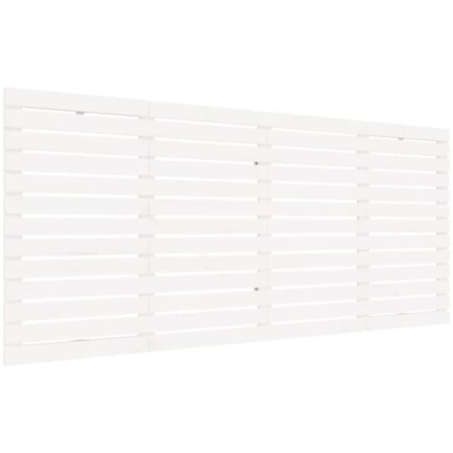 Vidaxl Wall Headboard White 166X3X91.5cm Solid Wood Pine, White 824699