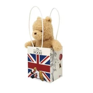 Classic Winnie The Pooh in Union Jack Bag