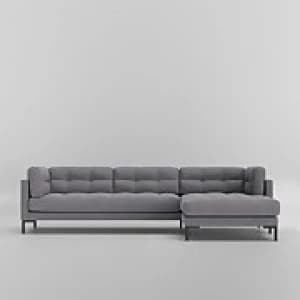 Swoon Landau Smart Wool Corner Sofa - Right Hand Side - Corner Sofa - Pepper