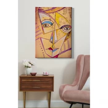 Kanvas Tablo (70 x 100) - 80 Multicolor Decorative Canvas Painting