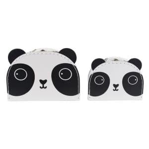 Sass & Belle Aiko Panda Kawaii Friends Set of 2 Suitcases