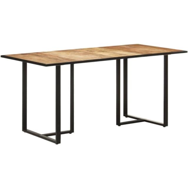 VIDAXL Dining Table 160cm Rough Mango Wood Vidaxl 8720286069936