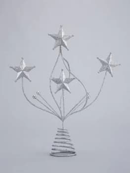 Festive 28cm Glitter Star Christmas Tree Topper
