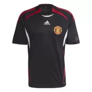 adidas Manchester United Teimgeist Training Top Mens - Black