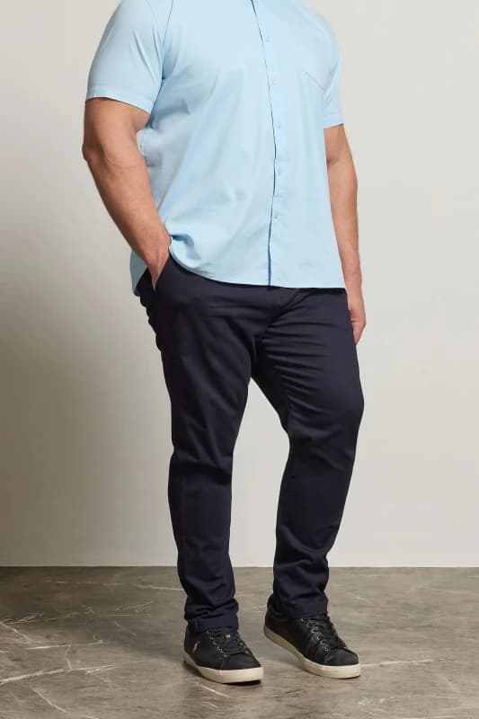 BadRhino BadRhino Men Stretch Chinos in Dark Navy Size: 40R Dark Navy 40R Male 5059738087710