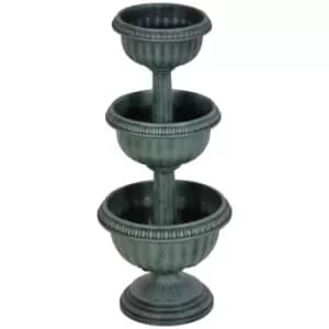 Outsunny 3 Tier Chelsea Planter - Green