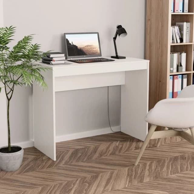 VIDAXL Desk White 90x40x72cm Engineered Wood Vidaxl 8719883675398