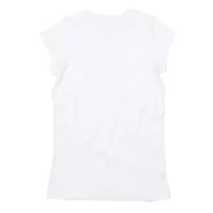 Mantis Womens/Ladies Roll Sleeve Tee (L) (White)