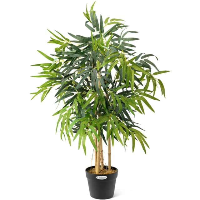 Artificial Bamboo Plant Large Potted Home Office Decoration 3ft Christow